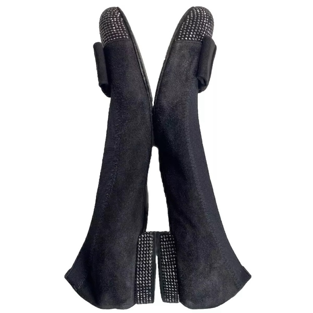 Stuart Weitzman Cabot Flats Suede Leather Bow Studded Size 7 - Picture 10 of 10